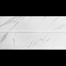 CEILING PVC GROOVE WHITE MARBLE [10/BOX]